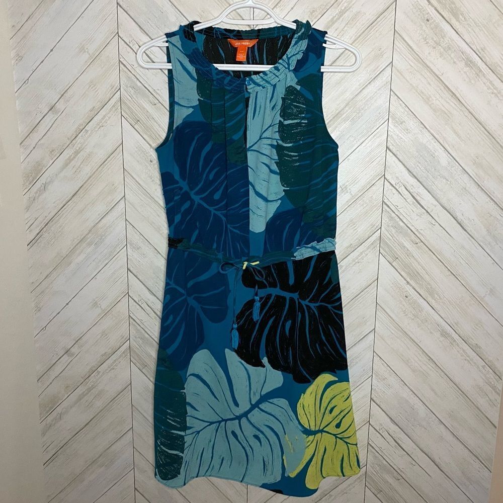 Joe fresh tropical leaf print summer dress